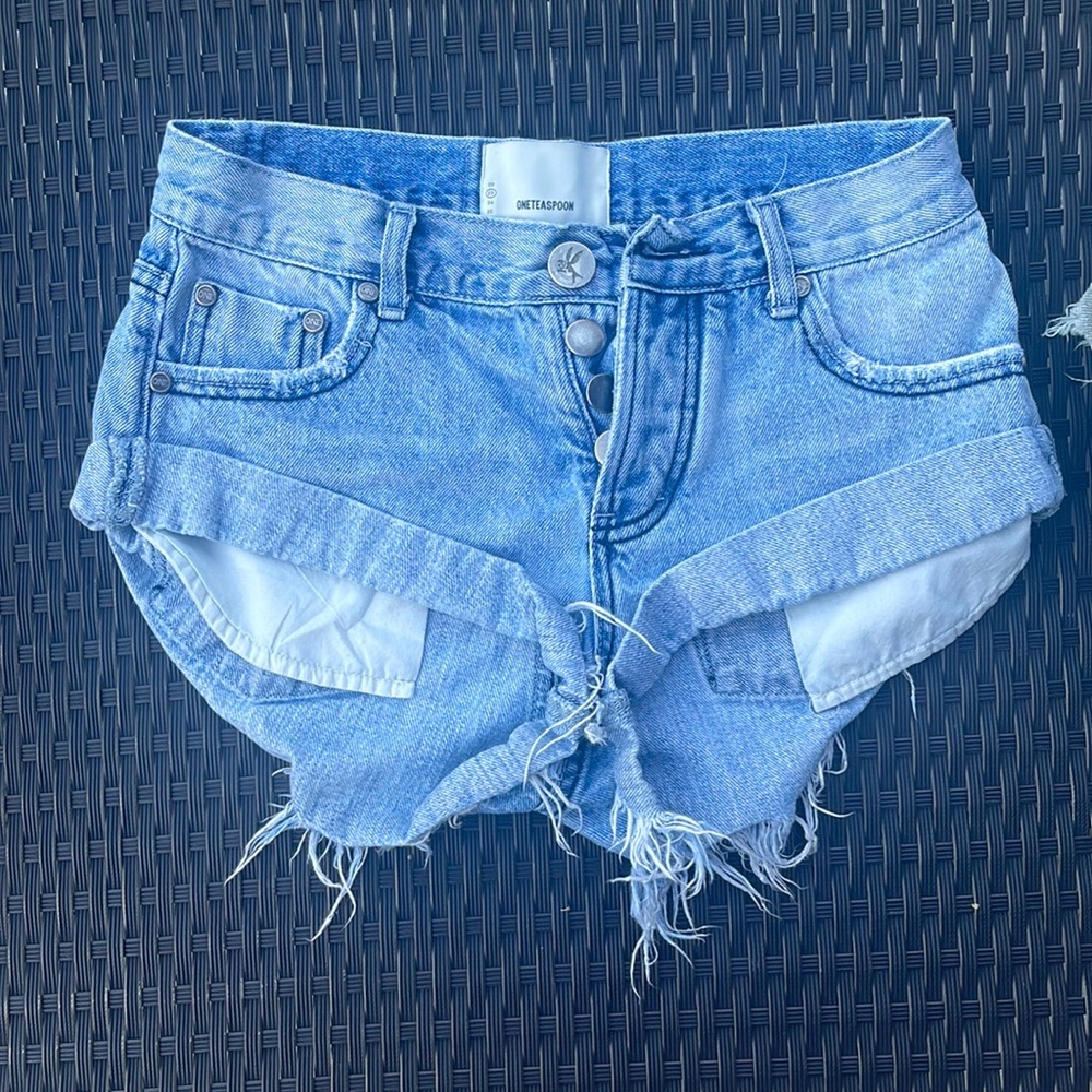 Low waisted blue one teaspoon bandits